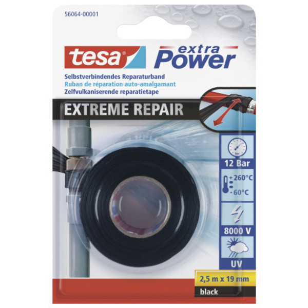 Tesa POWER EXTREME REPAIR REPARATURBAND Reparaturbedarf SCHWAR
