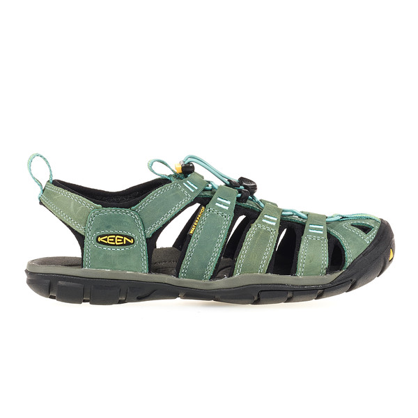 Keen CLEARWATER CNX LEATHER W Damen Outdoor Sandalen MINERAL BLUE/YELLOW