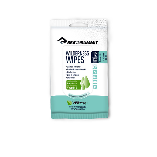Sea to Summit WILDERNESS WIPES COMPACT - 12 PACK NOCOLOR