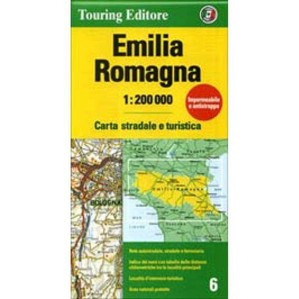 Emilia Romagna 1:200.000. Carta stradale e turistica Straßenkarte NOPUBLISHER