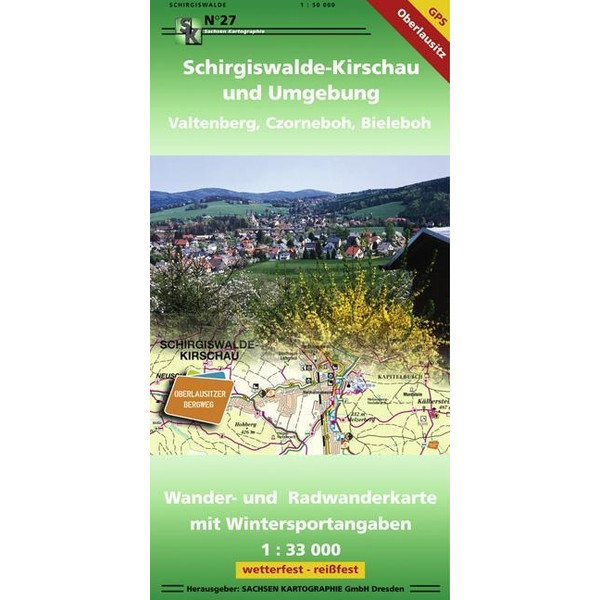 Schirgiswalde-Kirschau und Umgebung - Vatlenberg, Czorneboh, Bieleboh Wanderkarte NOPUBLISHER