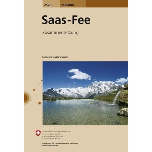 Swisstopo 1 : 25 000 Saas Fee Wanderkarte NOPUBLISHER