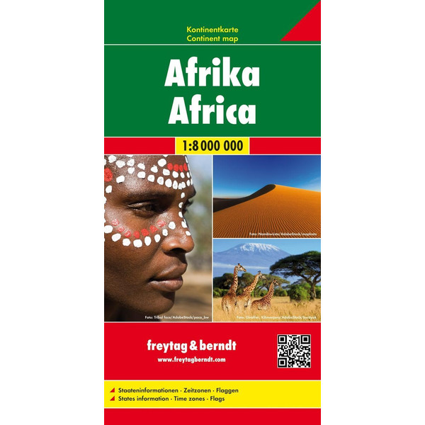 Afrika, Kontinentkarte 1:8 000 000 Straßenkarte NOPUBLISHER