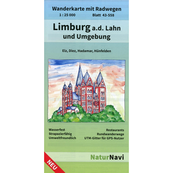 Limburg a.d. Lahn und Umgebung 1 : 25 000, Blatt 43-558 Wanderkarte NOPUBLISHER