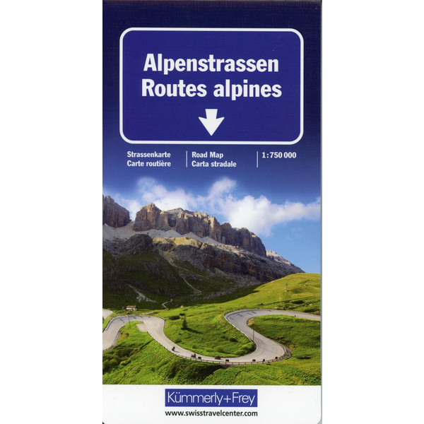Alpenstrassen Strassenkarte 1 : 750 000 Straßenkarte NOPUBLISHER