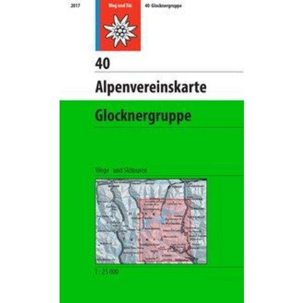 DAV Alpenvereinskarte 40 Glocknergruppe 1 : 25 000 Wanderkarte NOPUBLISHER