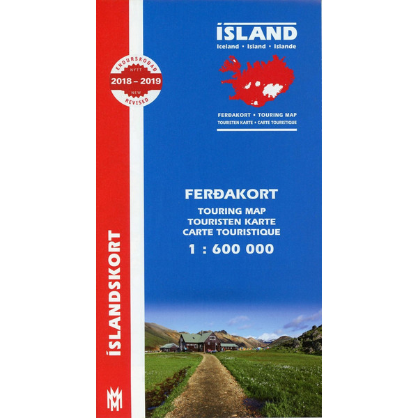 Island Touring Map 1 : 600 000. Ferdakort Straßenkarte NOPUBLISHER