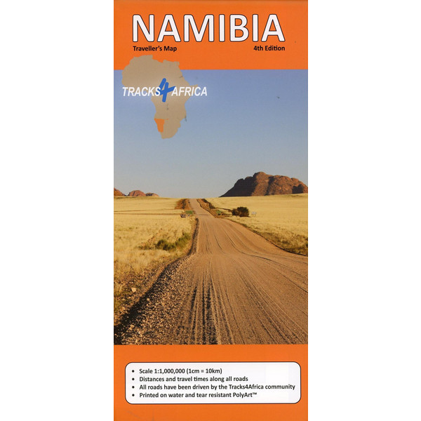  Namibia GPS-Tracks Karte 1 : 1 000 000 - Straßenkarte