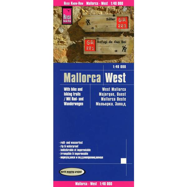 Reise Know-How Rad- und Wanderkarte Mallorca West (1:40.000) Straßenkarte NOPUBLISHER