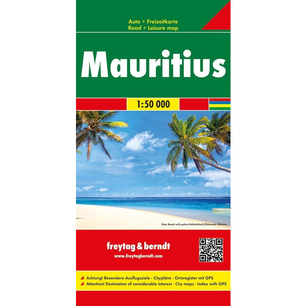 Mauritius - Rodrigues, Autokarte 1:50.000 Straßenkarte NOPUBLISHER