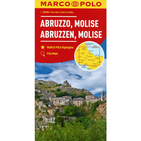 MARCO POLO Karte Abruzzen, Molise 1:200 000 Straßenkarte NOPUBLISHER