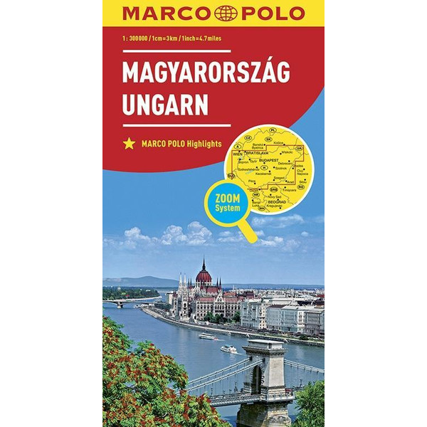 MARCO POLO Länderkarte Ungarn 1:300 000 Straßenkarte NOPUBLISHER