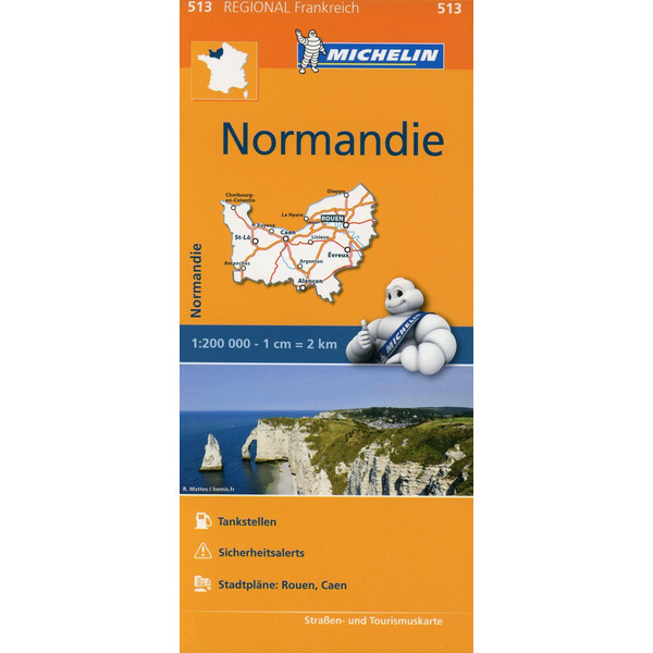  Michelin Normandie - Straßenkarte