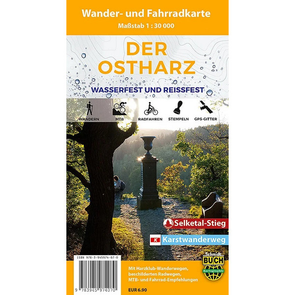 DER OSTHARZ WANDER- UND FAHRRADKARTE 1 : 30.000 Wanderkarte NOPUBLISHER