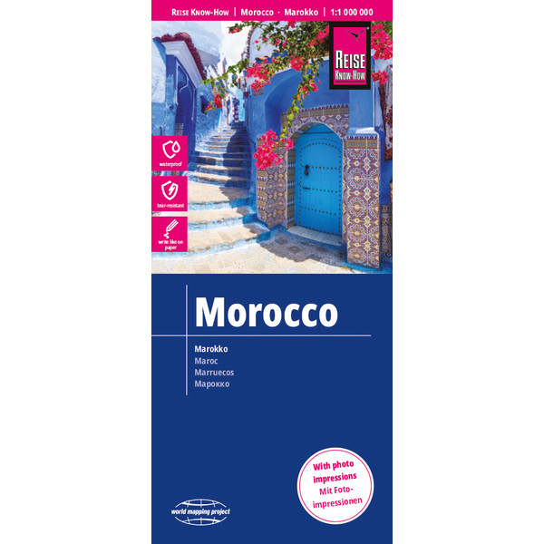 Reise Know-How Landkarte Marokko (1:1.000.000) Straßenkarte NOPUBLISHER