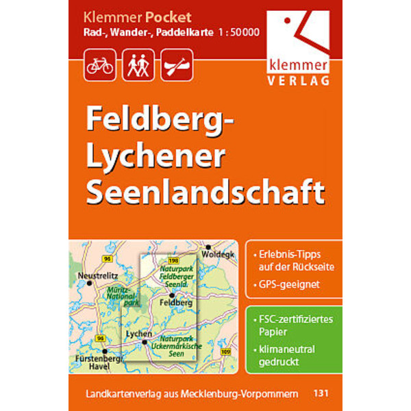 FELDBERG - LYCHENER SEENLANDSCHAFT Karte NOPUBLISHER