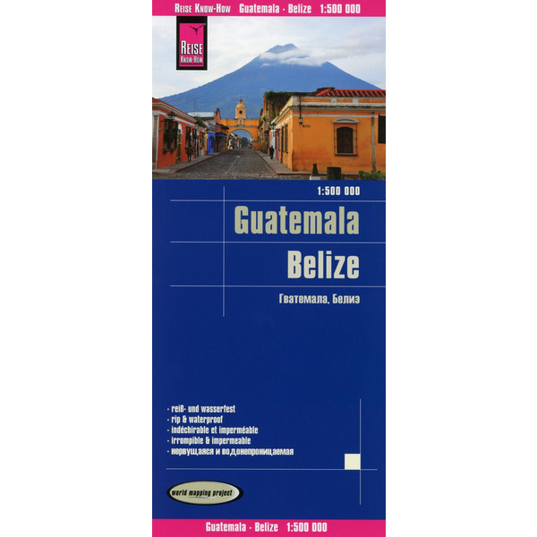  Reise Know-How Landkarte Guatemala, Belize 1 : 500 000 - Straßenkarte