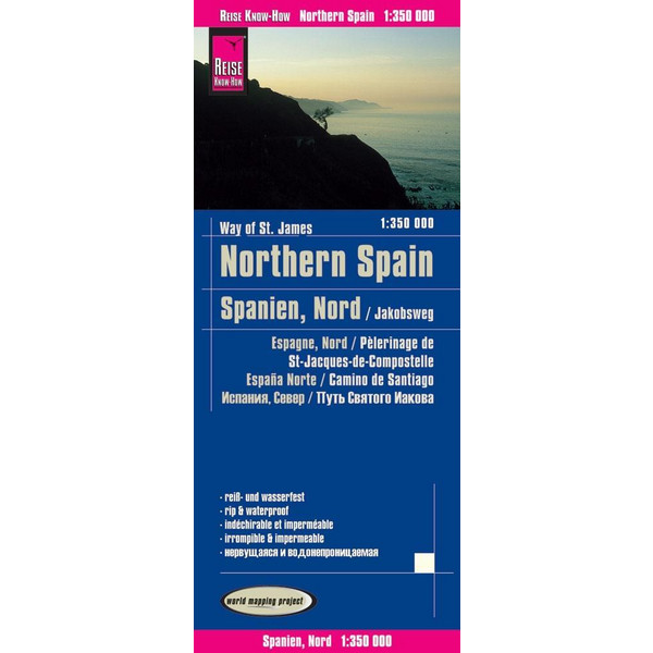  Reise Know-How Landkarte Spanien Nord/Jakobsweg 1 : 350.000 - Straßenkarte