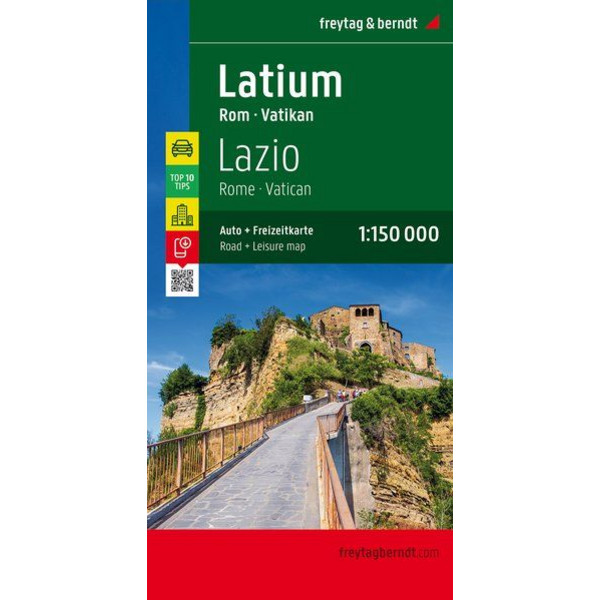 Latium - Rom - Vatikan 1 : 150 000 Straßenkarte NOPUBLISHER