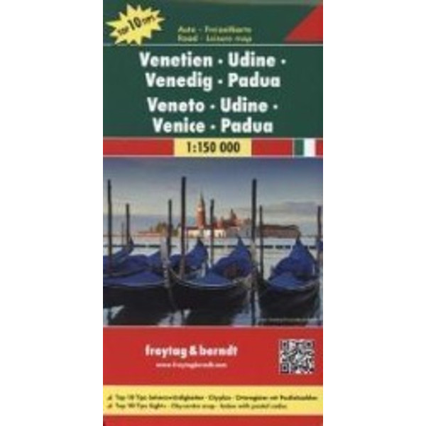  Venetien - Udine - Venedig - Padua 1 : 150 000 - Straßenkarte