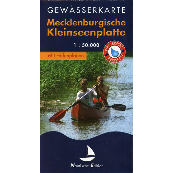 Gewässerkarte Mecklenburgische Kleinseenplatte 1 : 50 000 Wasserkarte NOPUBLISHER