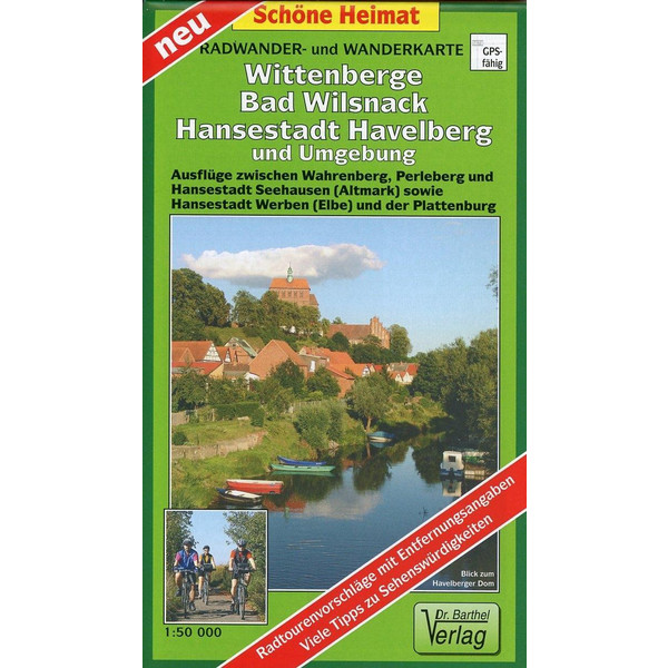 Radwander- und Wanderkarte Wittenberge, Bad Wilsnack, Hansestadt Havelberg und Umgebung 1:50000 Wanderkarte NOPUBLISHER