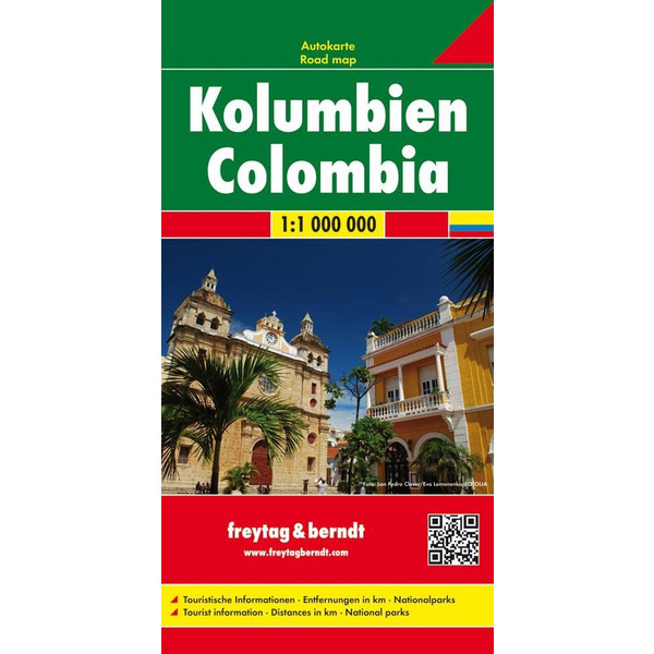  Kolumbien, Autokarte 1:1 Mio. - Straßenkarte