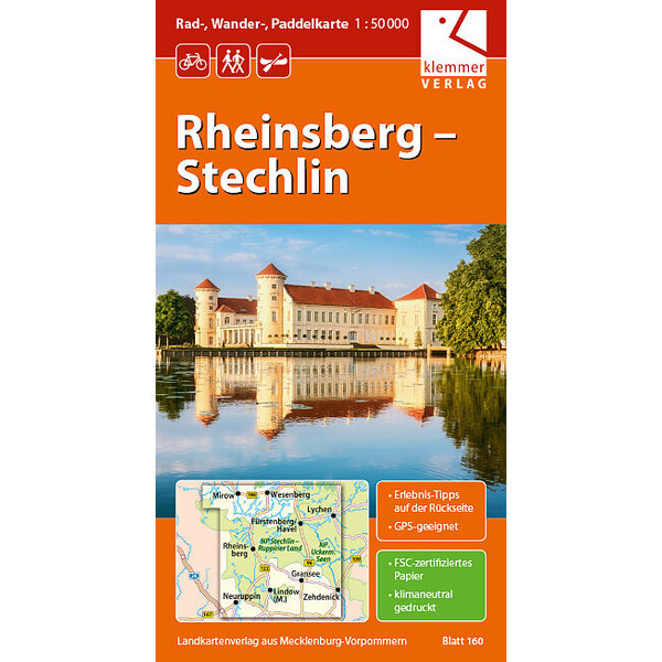 RHEINSBERG - STECHLIN 1:50T Karte NOPUBLISHER