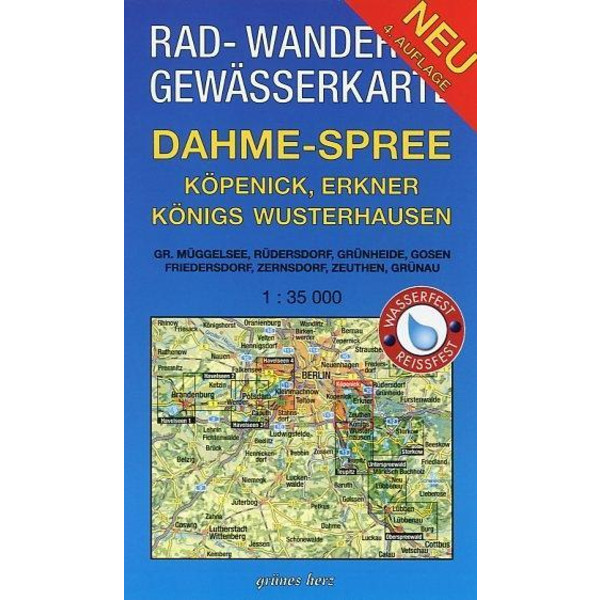  Dahme - Spree - Köpenick, Erkner, Königs Wusterhausen 1 : 35 000 - Fahrradkarte
