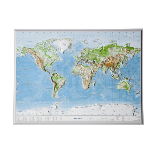 Welt klein 1:107.000.000 Weltkarte NOPUBLISHER