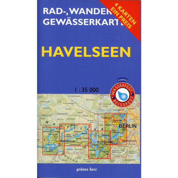 Rad-, Wander- und Gewässerkarten-Set: Havelseen 1 : 35 000 Fahrradkarte NOPUBLISHER
