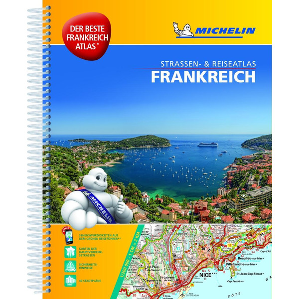 Michelin Atlas Frankreich (DIN A4) Spiralbindung Straßenkarte NOPUBLISHER