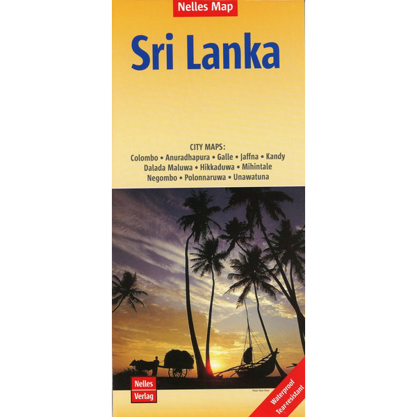  Nelles Map Sri Lanka Polyart-Ausgabe 1:500.000 - Karte