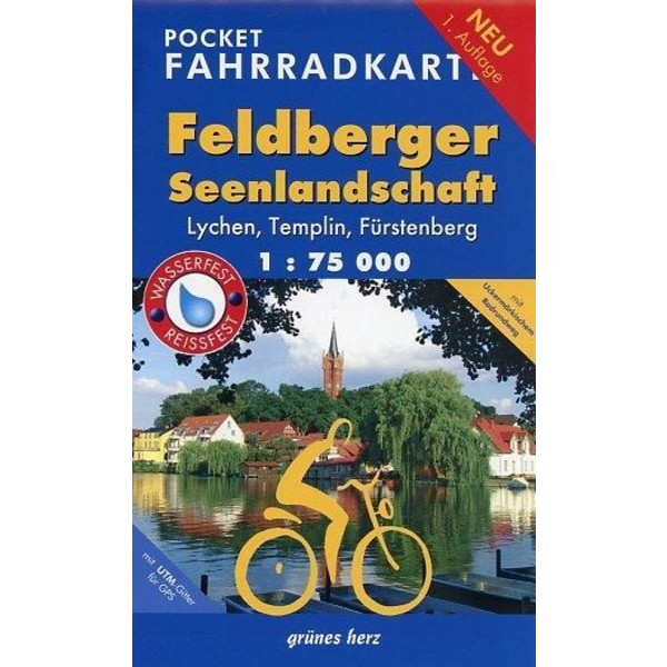 Feldberger Seenlandschaft Pocket Fahrradkarte 1 : 75 000 Fahrradkarte GRÜNES HERZ, VERLAG