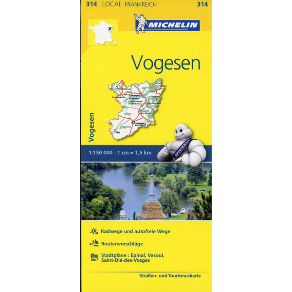 Michelin Vogesen Straßenkarte NOPUBLISHER