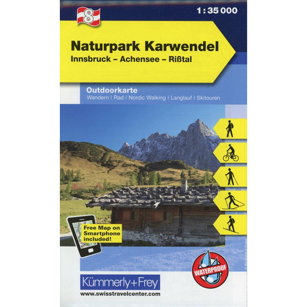 KuF Österreich Outdoorkarte 08 Alpenpark - Karwendel 1 : 35 000 Wanderkarte NOPUBLISHER