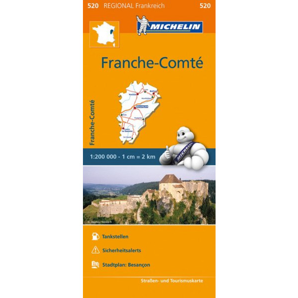  MICHELIN FRANCHE-COMTE - Straßenkarte