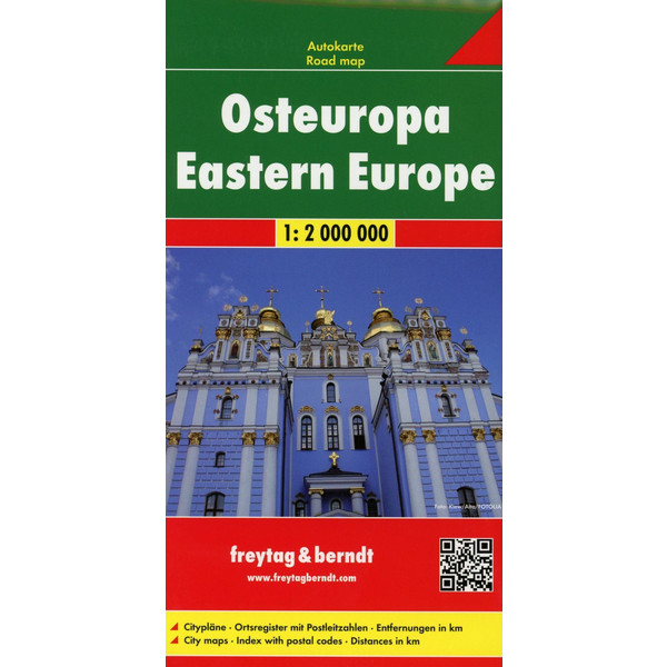 Osteuropa, Autokarte 1:2.000.000 Straßenkarte FREYTAG + BERNDT