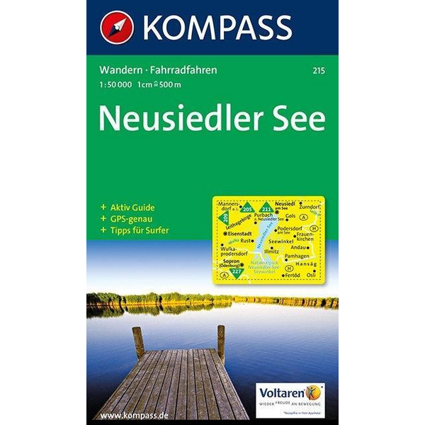  KOMPASS Wanderkarte Neusiedler See 1:50 000 - Wanderkarte
