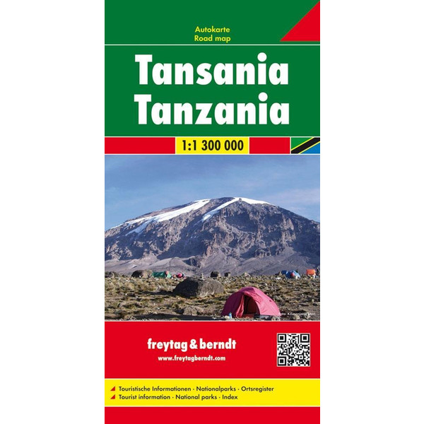 Tansania 1 : 1 300 000 Straßenkarte FREYTAG + BERNDT