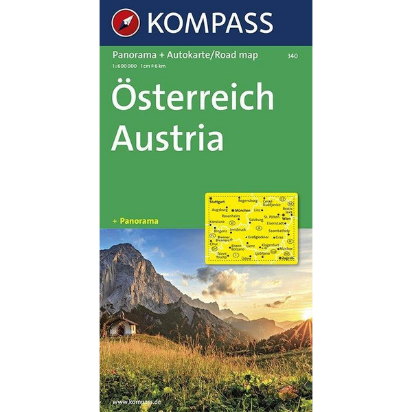 Österreich 1 : 600 000 Wanderkarte KOMPASS KARTEN GMBH