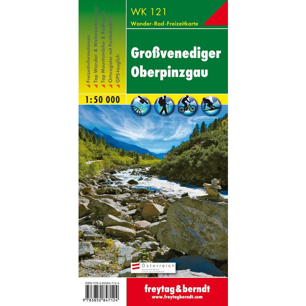 Großvenediger - Oberpinzgau 1 : 50 000. WK 121 Wanderkarte FREYTAG + BERNDT