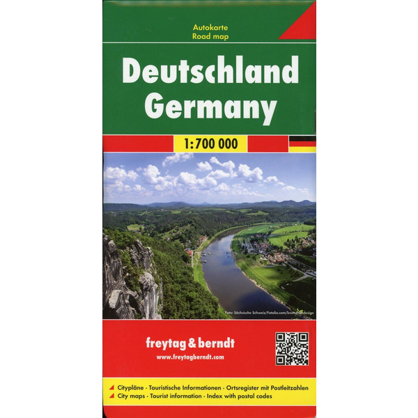  Deutschland, Autokarte 1:700.000 - Straßenkarte
