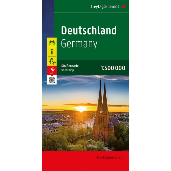Deutschland, Autokarte 1:500.000 Straßenkarte FREYTAG + BERNDT