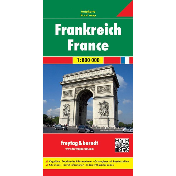 Frankreich 1 : 800 000 Autolarte Straßenkarte FREYTAG + BERNDT