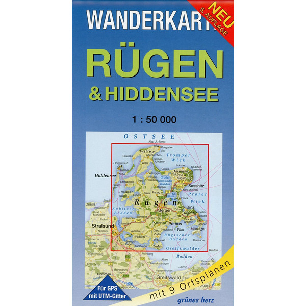  Rügen & Hiddensee 1 : 50 000 Wanderkarte - Wanderkarte
