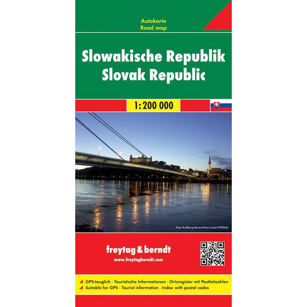 Slowakische Republik 1 : 200 000. Autokarte Straßenkarte FREYTAG + BERNDT