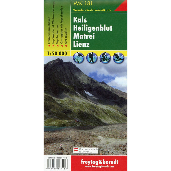 Kals - Heiligenblut - Matrei - Lienz 1 : 50 000 Wanderkarte FREYTAG + BERNDT
