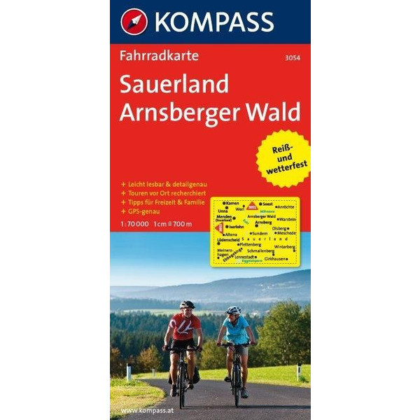 Sauerland - Arnsberger Wald 1 : 70 000 - Fahrradkarte