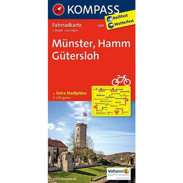  Münster - Hamm - Gütersloh 1 : 70 000 - Fahrradkarte